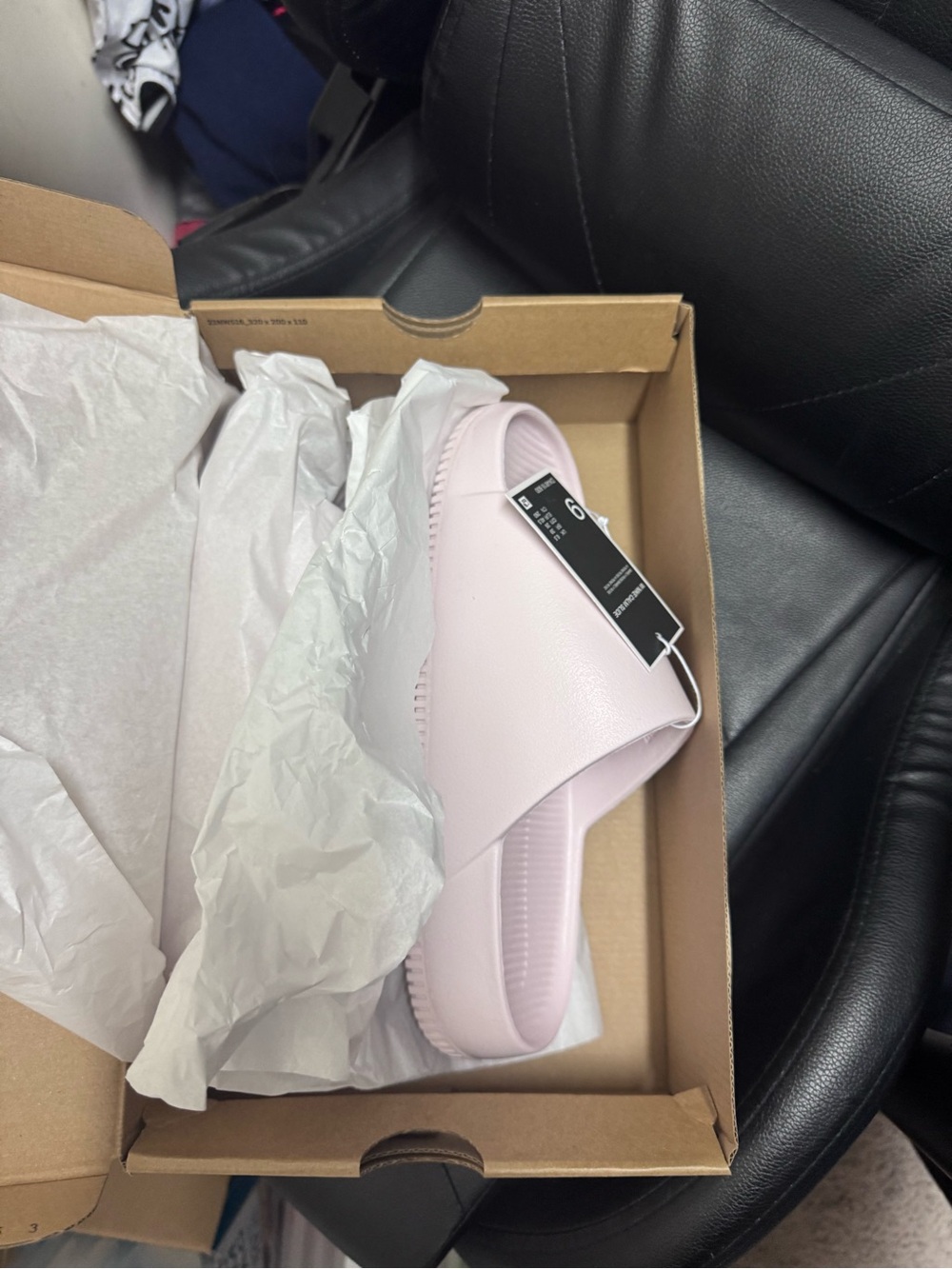 Nike Calm Slide in Barely Rose - Women's - Picture 3 of 4
